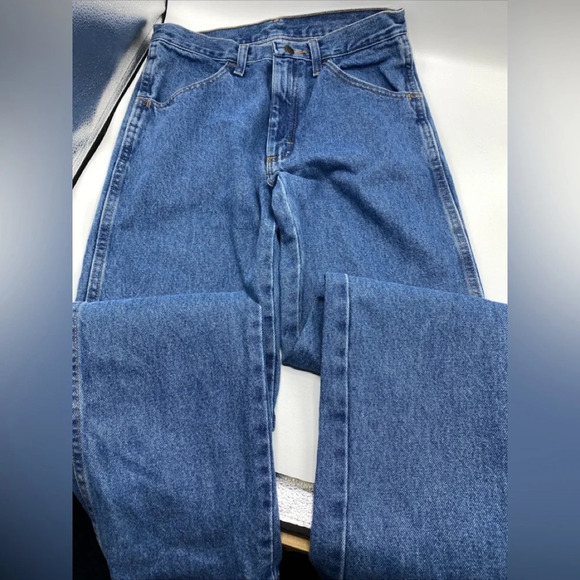 Rustler Jeans Mens 29x32 Blue Denim Regular Fit Straight Leg Cotton Medium Wash - Picture 1 of 4